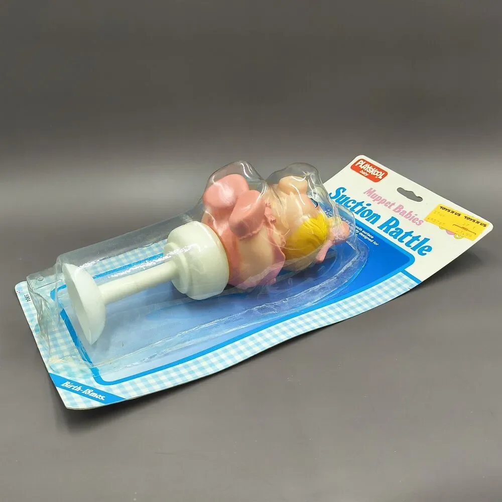 Playskool Baby Muppet Babies Miss Piggy Suction Rattle Vintage 1986
